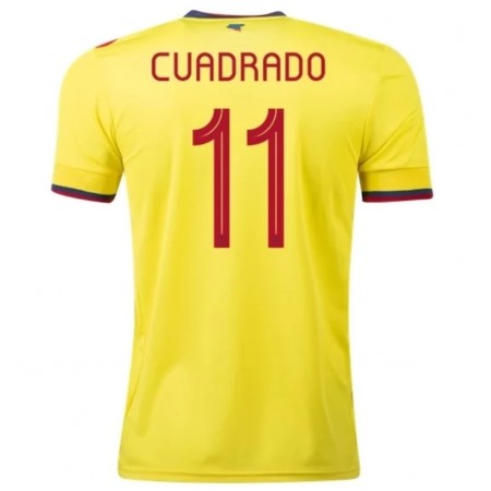 Billiga Fotbollströjor Colombia Cuadrado 11 Hemma tröja 2021 Kortärmad